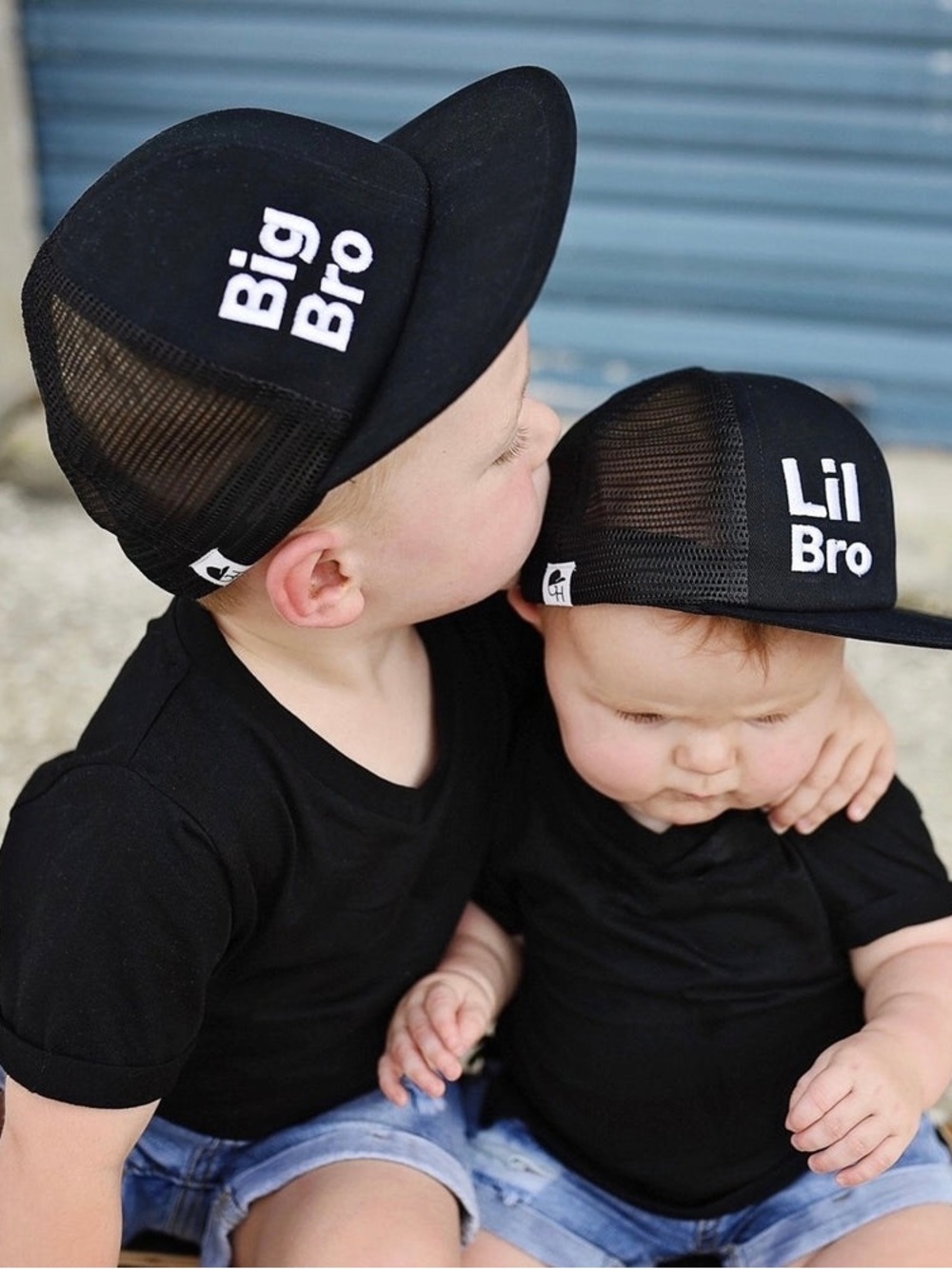 George Hats Lil Bro Big Bro Camo Trucker Hats & Knuckleheads Trucker Hat - Picture 16 of 16